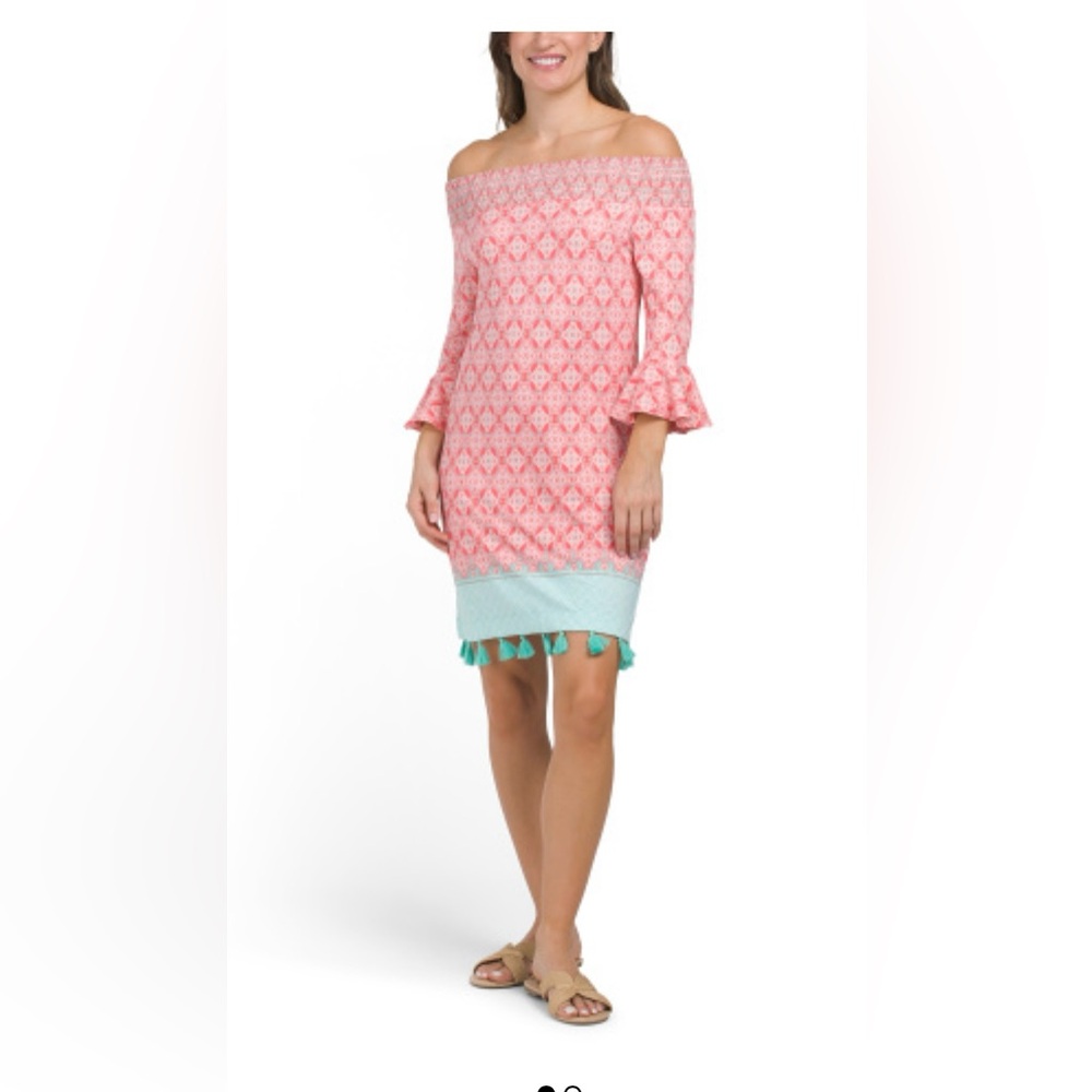 CABANA LIFE Upf 50 Tides Smocked Mini Dress